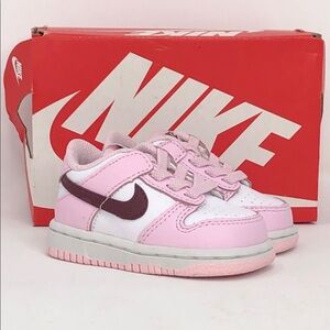 Nike Dunk Low Pink Foam CW1589-601 Infants Sneakers - Size 3C